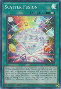 Scatter Fusion - Power of the Elements (POTE) #POTE-EN062 - Super Rare YuGiOh Trading Card