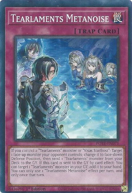 Tearlaments Metanoise - Power of the Elements YuGiOh trading card