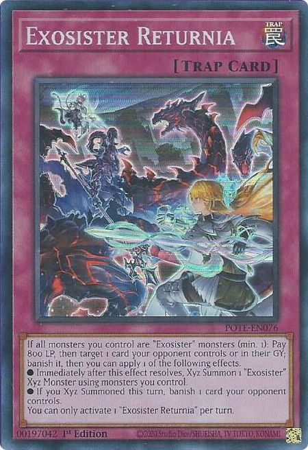 Exosister Returnia - Power of the Elements YuGiOh trading card
