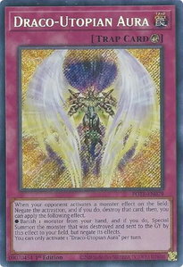 Draco-Utopian Aura - Power of the Elements (POTE) #POTE-EN079 - Secret Rare YuGiOh Trading Card
