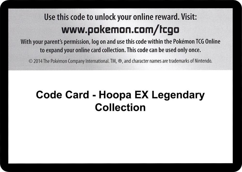 Code Card - Hoopa EX Legendary Collection - null | XY - BREAKthrough ...