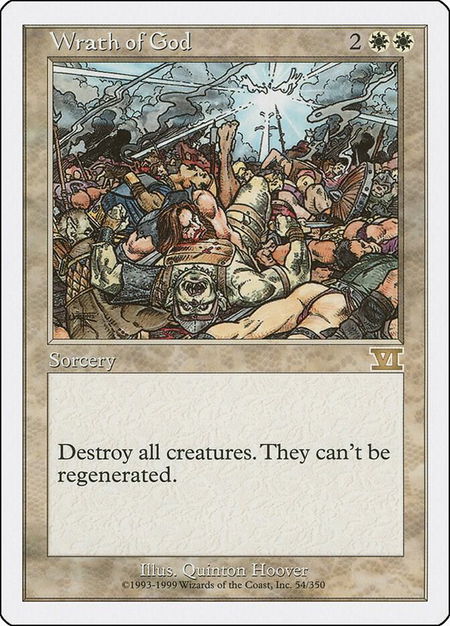 Wrath of God - Classic Sixth Edition Magic: The Gathering trading card