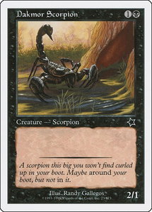 Dakmor Scorpion - Starter 1999 (S99) #73 - Common Magic: The Gathering Trading Card