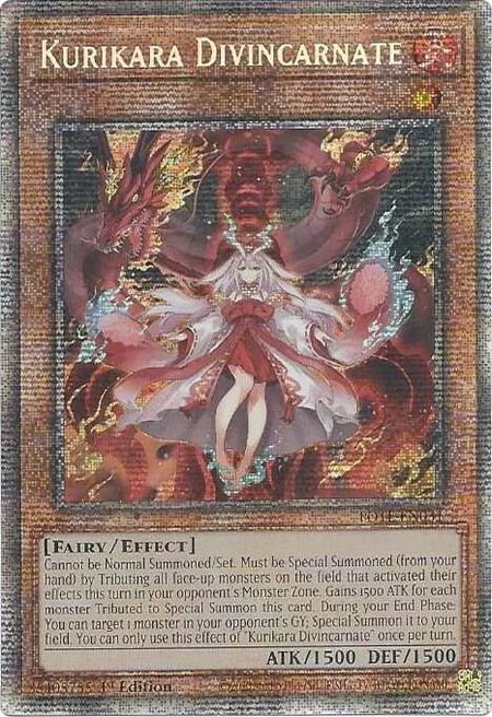Kurikara Divincarnate (Starlight Rare) - Power of the Elements YuGiOh trading card