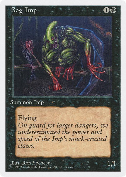 Bog Imp trading card from Introductory Two-Player Set Bog Imp - Introductory Two-Player Set Magic: The Gathering trading card