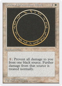 Circle of Protection: Black - Introductory Two-Player Set (2PS) #null - Common Magic: The Gathering Trading Card