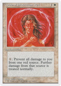 Circle of Protection: Red - Introductory Two-Player Set (2PS) #null - Common Magic: The Gathering Trading Card