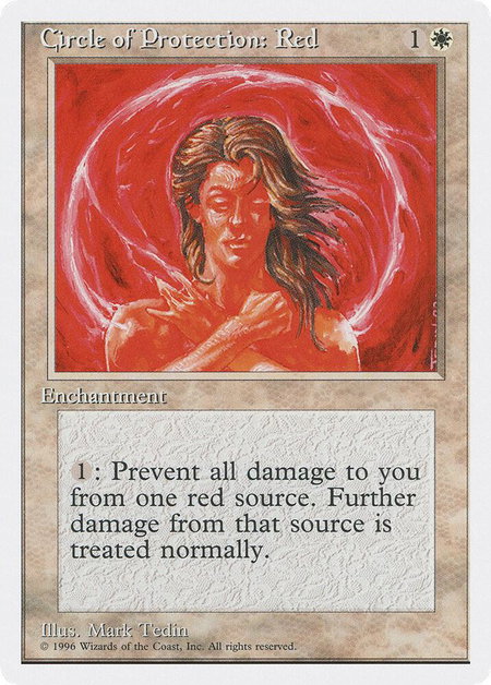Circle of Protection: Red - Introductory Two-Player Set Magic: The Gathering trading card