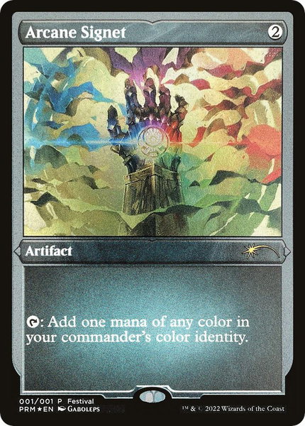 Arcane Signet (Foil Etched) trading card from MagicFest Cards Arcane Signet (Foil Etched) - MagicFest Cards Magic: The Gathering trading card