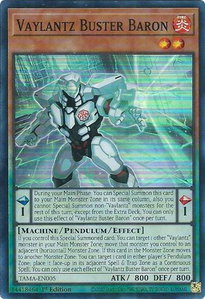Vaylantz Buster Baron - Tactical Masters (TAMA) #TAMA-EN005 - Super Rare YuGiOh Trading Card