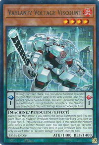 Vaylantz Voltage Viscount - Tactical Masters (TAMA) #TAMA-EN006 - Rare YuGiOh Trading Card