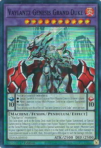 Vaylantz Genesis Grand Duke - Tactical Masters (TAMA) #TAMA-EN010 - Super Rare YuGiOh Trading Card