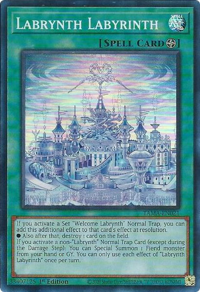 Labrynth Labyrinth trading card from Tactical Masters Labrynth Labyrinth - Tactical Masters YuGiOh trading card