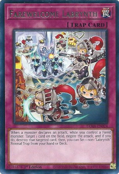 Farewelcome Labrynth trading card from Tactical Masters Farewelcome Labrynth - Tactical Masters YuGiOh trading card