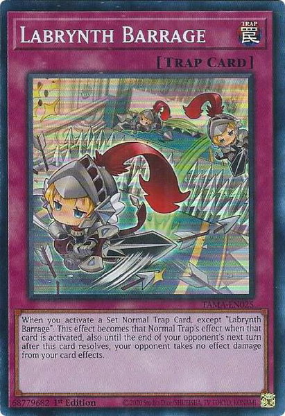 Labrynth Barrage trading card from Tactical Masters Labrynth Barrage - Tactical Masters YuGiOh trading card