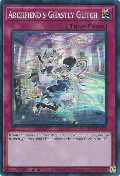 Archfiend's Ghastly Glitch trading card from Tactical Masters Archfiend's Ghastly Glitch - Tactical Masters YuGiOh trading card