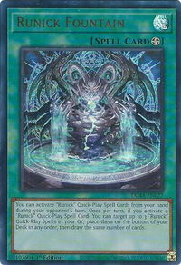 Runick Fountain - Tactical Masters (TAMA) #TAMA-EN027 - Ultra Rare YuGiOh Trading Card