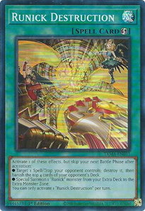 Runick Destruction - Tactical Masters (TAMA) #TAMA-EN031 - Super Rare YuGiOh Trading Card