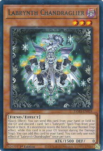 Labrynth Chandraglier trading card from Tactical Masters Labrynth Chandraglier - Tactical Masters YuGiOh trading card