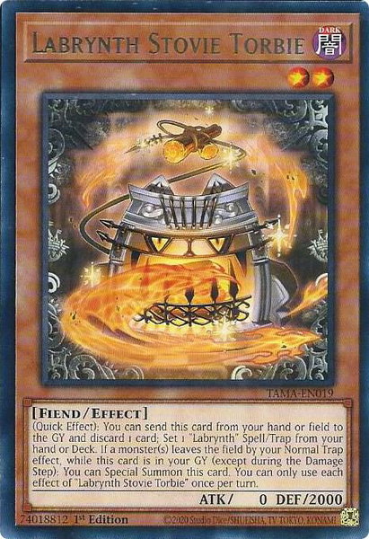 Labrynth Stovie Torbie trading card from Tactical Masters Labrynth Stovie Torbie - Tactical Masters YuGiOh trading card