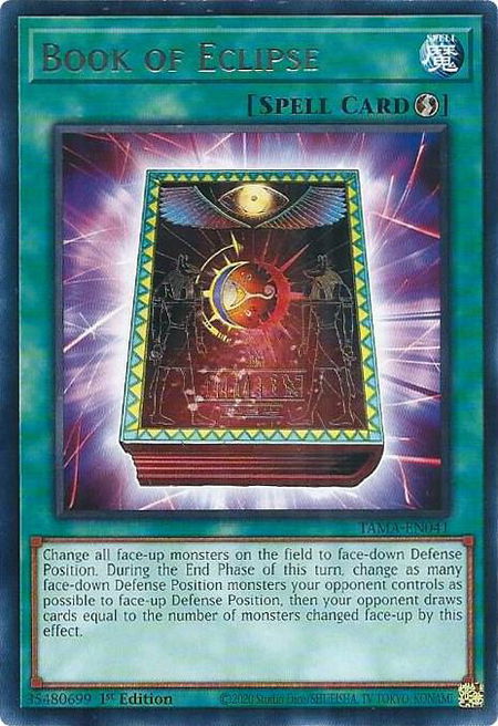 Book of Eclipse trading card from Tactical Masters Book of Eclipse - Tactical Masters YuGiOh trading card