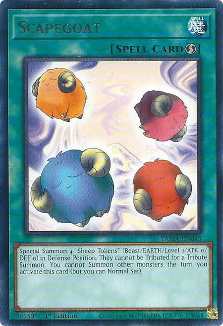 Scapegoat - Tactical Masters YuGiOh trading card