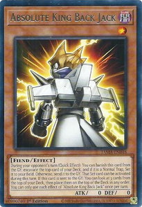 Absolute King Back Jack - Tactical Masters (TAMA) #TAMA-EN048 - Rare YuGiOh Trading Card