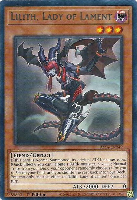 Lilith, Lady of Lament - Tactical Masters YuGiOh trading card
