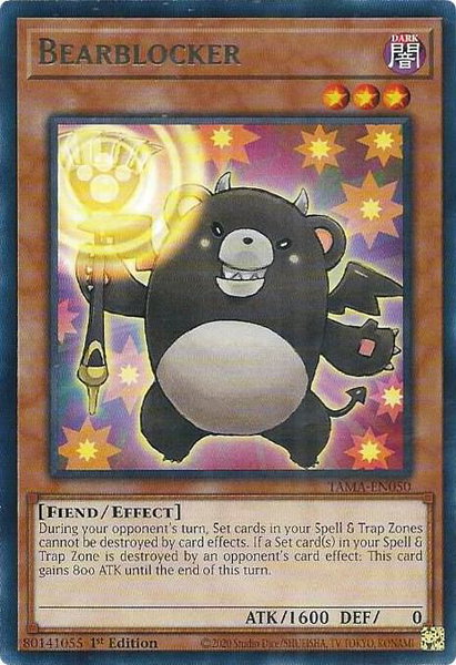 Bearblocker trading card from Tactical Masters Bearblocker - Tactical Masters YuGiOh trading card