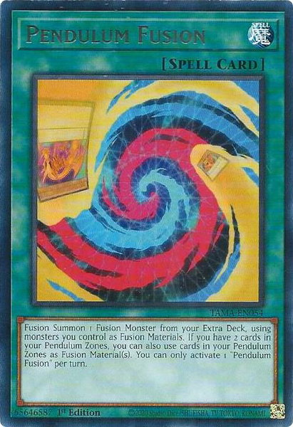 Pendulum Fusion trading card from Tactical Masters Pendulum Fusion - Tactical Masters YuGiOh trading card