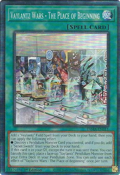 Vaylantz Wars - The Place of Beginning (CR) - Tactical Masters YuGiOh trading card