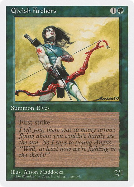 Elvish Archers - Introductory Two-Player Set Magic: The Gathering trading card