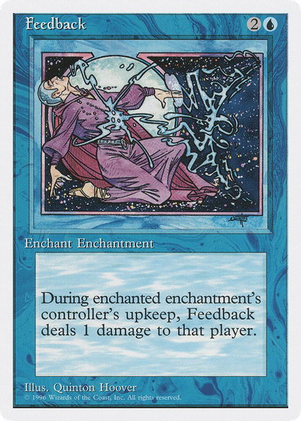 Feedback trading card from Introductory Two-Player Set Feedback - Introductory Two-Player Set Magic: The Gathering trading card
