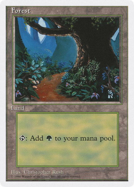 Forest (B) trading card from Introductory Two-Player Set Forest (B) - Introductory Two-Player Set Magic: The Gathering trading card