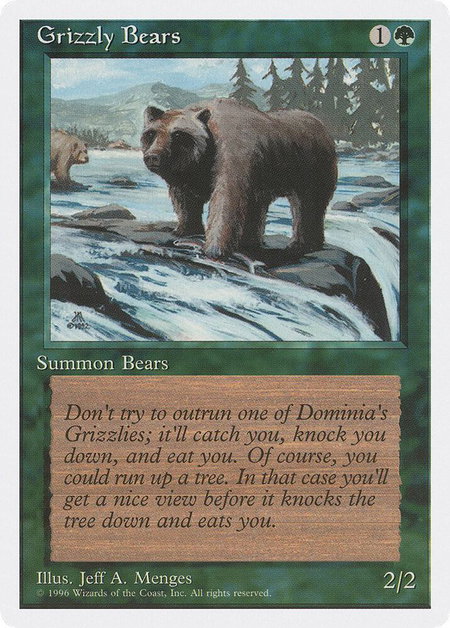 Grizzly Bears - Introductory Two-Player Set Magic: The Gathering trading card