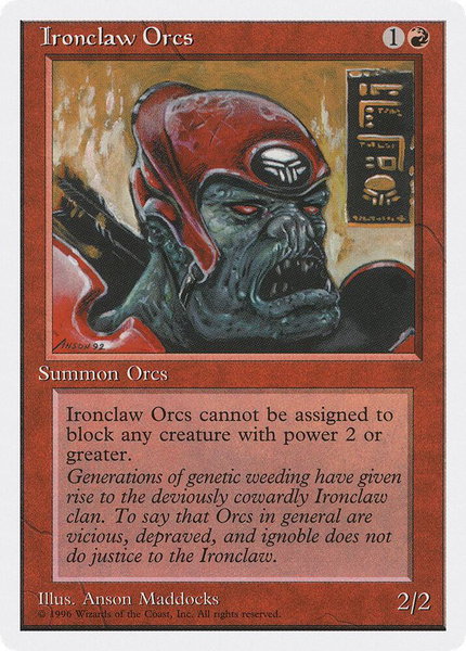 Ironclaw Orcs trading card from Introductory Two-Player Set Ironclaw Orcs - Introductory Two-Player Set Magic: The Gathering trading card