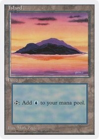 Island (A) - Introductory Two-Player Set (2PS) #56 - Land Magic: The Gathering Trading Card