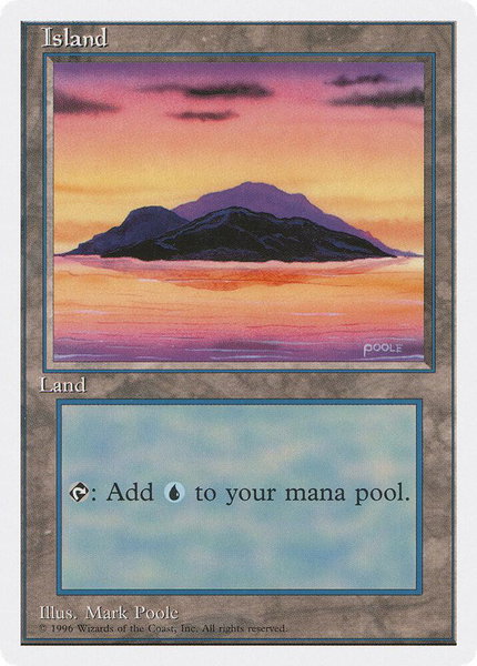 Island (A) trading card from Introductory Two-Player Set Island (A) - Introductory Two-Player Set Magic: The Gathering trading card