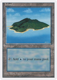 Island (B) - Introductory Two-Player Set (2PS) #57 - Land Magic: The Gathering Trading Card