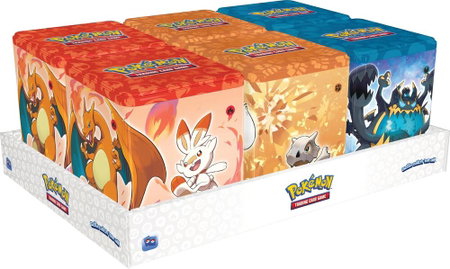 Pokemon Stacking Tins: Fighting-Fire-Darkness Display - SWSH11: Lost Origin Pokémon trading card