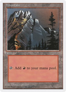 Mountain (A) - Introductory Two-Player Set (2PS) #62 - Land Magic: The Gathering Trading Card
