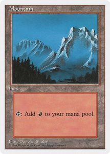 Mountain (B) - Introductory Two-Player Set (2PS) #63 - Land Magic: The Gathering Trading Card