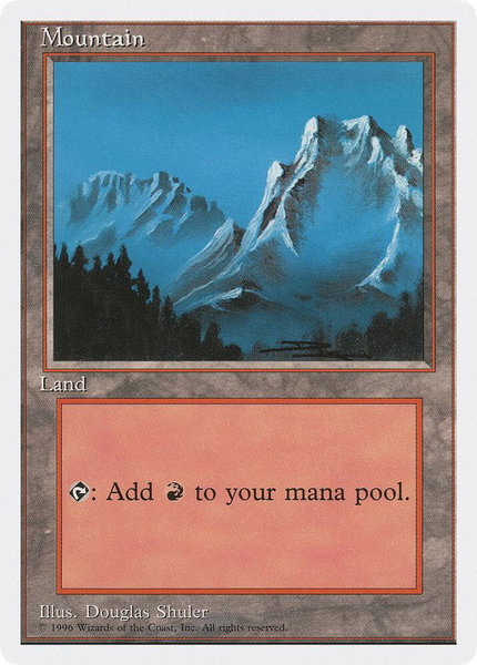 Mountain (B) trading card from Introductory Two-Player Set Mountain (B) - Introductory Two-Player Set Magic: The Gathering trading card