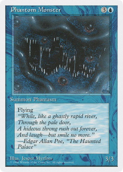 Phantom Monster trading card from Introductory Two-Player Set Phantom Monster - Introductory Two-Player Set Magic: The Gathering trading card