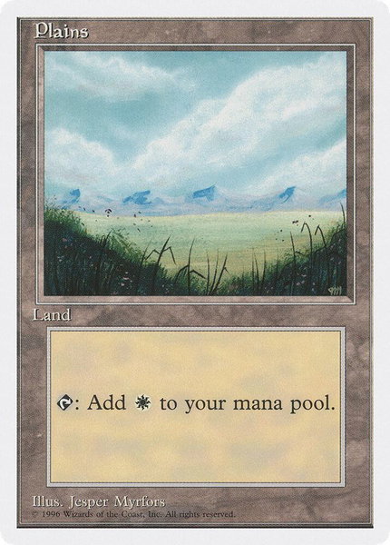 Plains (A) trading card from Introductory Two-Player Set Plains (A) - Introductory Two-Player Set Magic: The Gathering trading card
