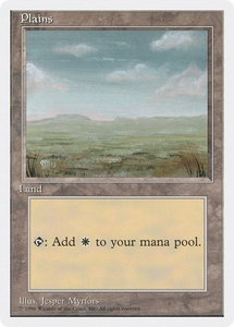Plains (C) - Introductory Two-Player Set (2PS) #55 - Land Magic: The Gathering Trading Card