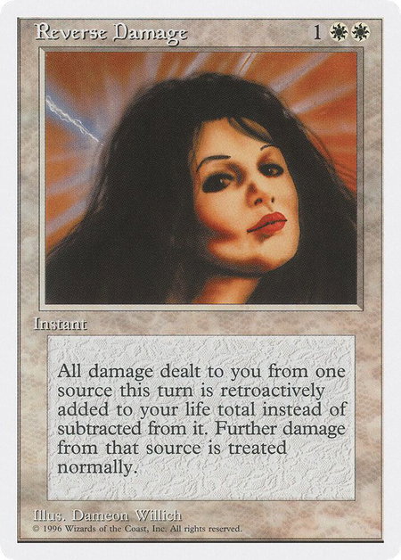 Reverse Damage trading card from Introductory Two-Player Set Reverse Damage - Introductory Two-Player Set Magic: The Gathering trading card