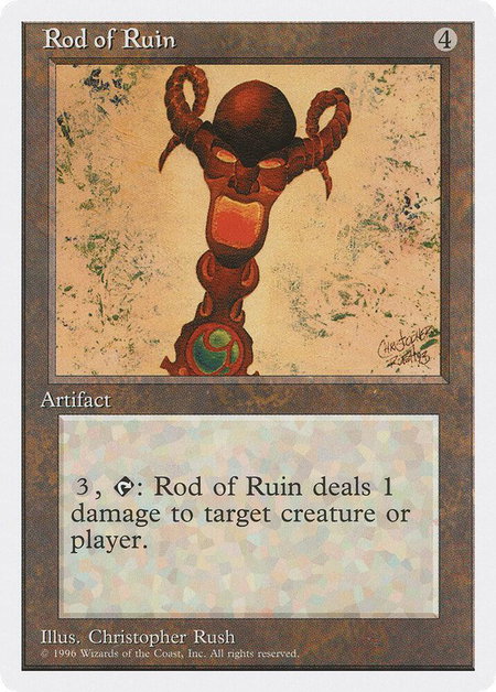 Rod of Ruin - Introductory Two-Player Set Magic: The Gathering trading card