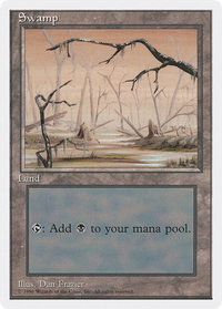 Swamp (B) - Introductory Two-Player Set (2PS) #60 - Land Magic: The Gathering Trading Card