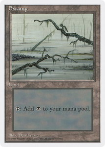 Swamp (C) - Introductory Two-Player Set (2PS) #61 - Land Magic: The Gathering Trading Card